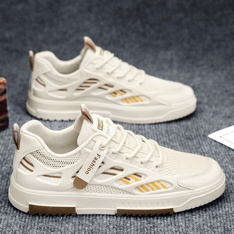 Damen Sneaker atmungsaktiv Freizeitschuhe Sportschuh Weiß