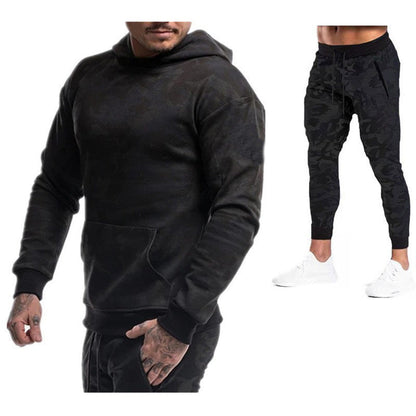 Herren Kapuzenpullover Sportlich mit Kängurutasche und Jogginghose