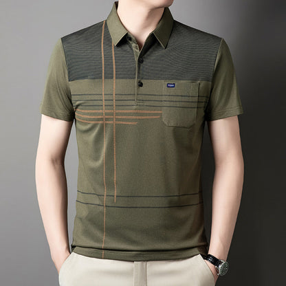 Herren Poloshirt Modern Grafikdesign Atmungsaktiv