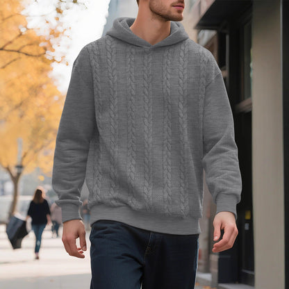 Herren Hoodie Strickmuster Modern Trendig