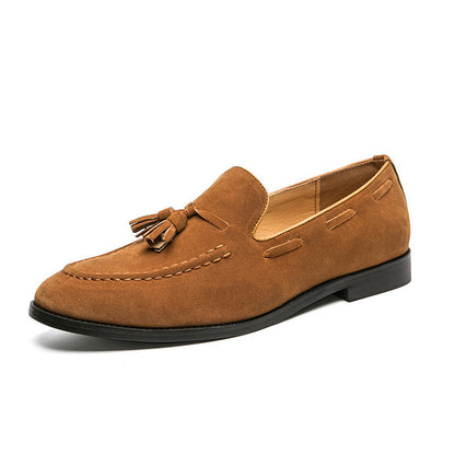 Damen Mokassins Wildleder Quasten Detail Modern