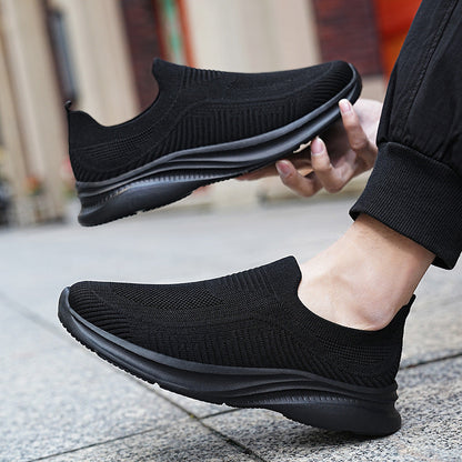 Damen Sneaker Bequem Atmungsaktive Laufschuhe Slip-On - BerlinGlamour
