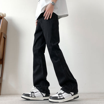 Lässige Herren Jeans Bequem Weit Geschnitten