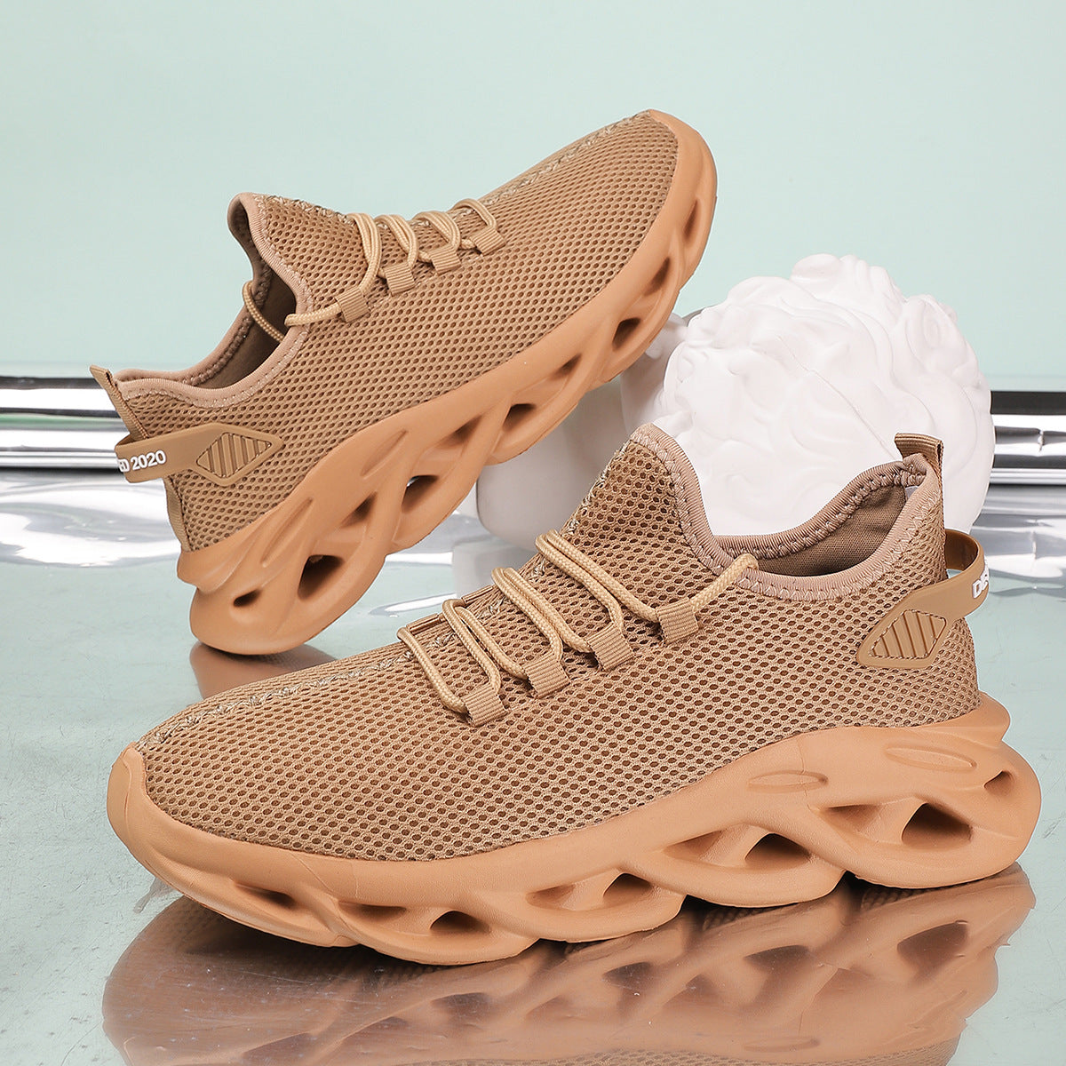 Damen Sneaker Atmungsaktiv Komfortabel Laufschuhe mit Dämpfung