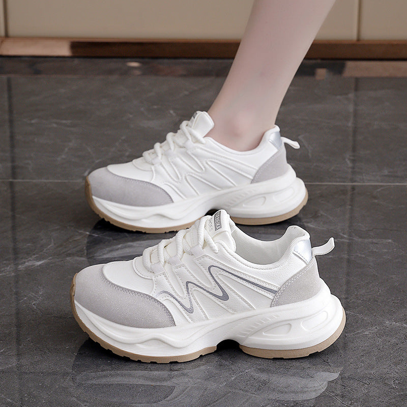 Damen Sneaker Chunky atmungsaktiv Weite Sohle