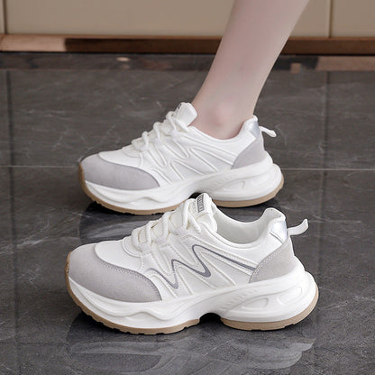 Damen Sneaker Chunky atmungsaktiv Weite Sohle