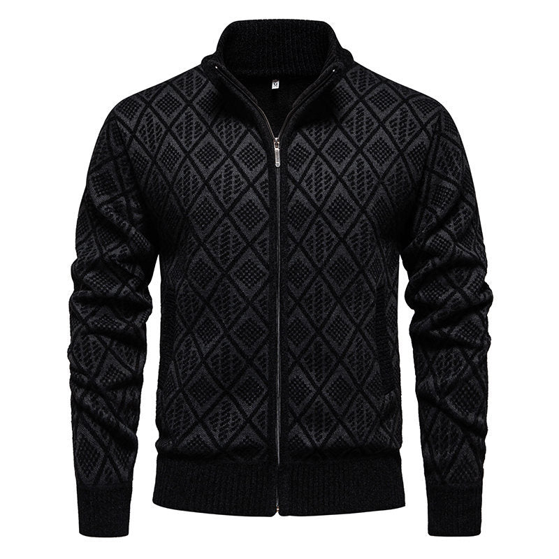 Herren Strickjacke Modern Struktur Optik Berlin Style