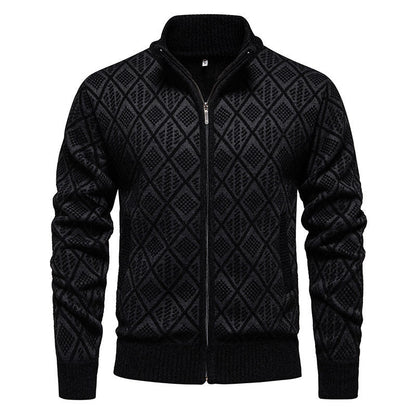 Herren Strickjacke Modern Struktur Optik Berlin Style