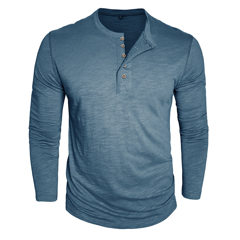 Herren Hemd Langarm Elegant mit Knöpfen Moderne Style