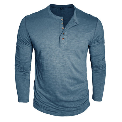 Herren Hemd Langarm Elegant mit Knöpfen Moderne Style