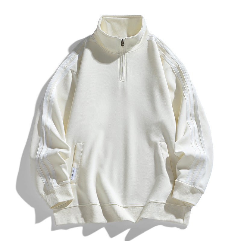 Herren Sportpullover mit Seitentaschen Modern Funktionell