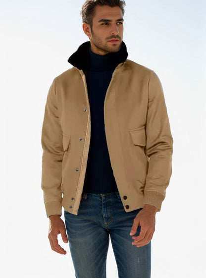 Herren Übergangsjacke Modern mit Hochkragen Trendy