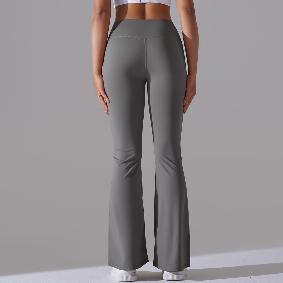 Fitnesshose Damengröße mit Hochem Bund Formende Leggings