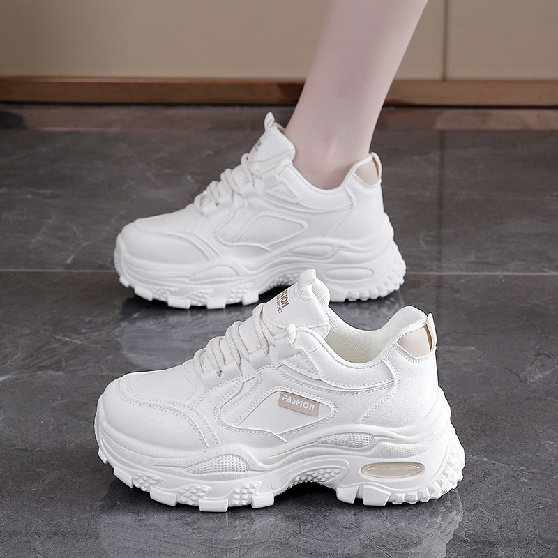 Damen Sneaker Chunky Trendschuhe High Heel