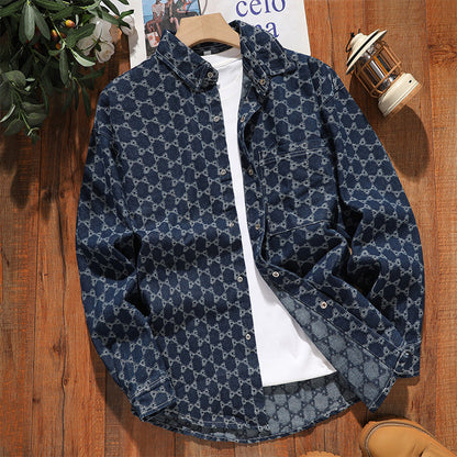 Herren Denim-Jacke Modisch Oversized Trendig