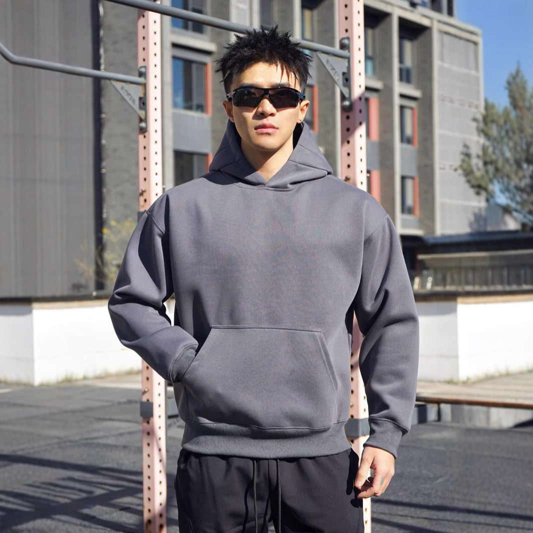 Herren Sweatshirt Oversized Kapuzenpulli Baumwolle Modern - BerlinGlamour