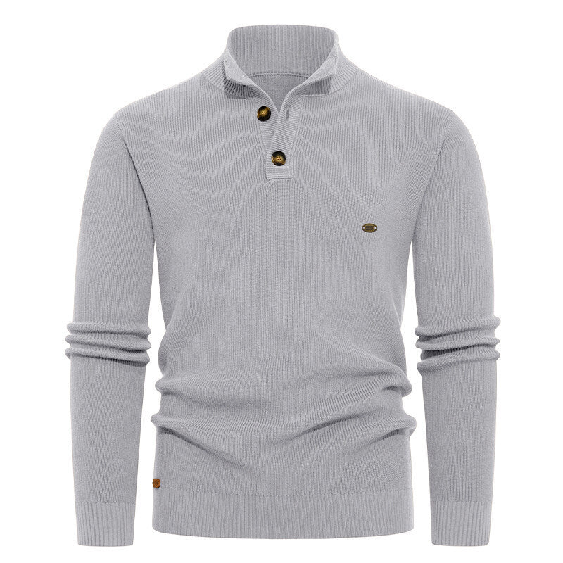 Herren Strickpullover mit Knopfdetails und modernem Stehkragen BerlinGlamour ist ein Titel, der sich auf elegante und stilvolle Lampe konzentriert. 

Oder vielleicht: Moderne