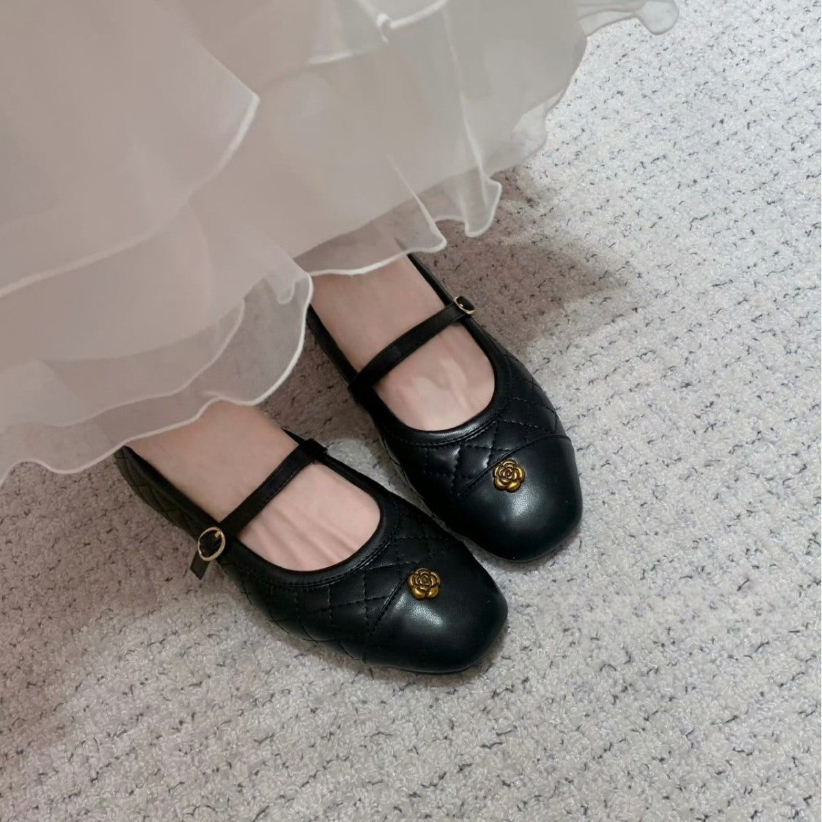 Damen Ballerinas Elegante Riemen Schuhe Trendy