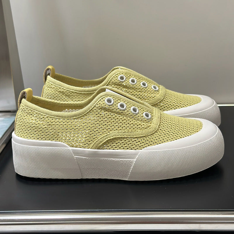 Damen Sneaker Sportlich Atmungsaktiv Plateau Schuhe