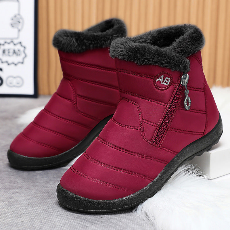 Damen Winterstiefel Isoliert Rutschfest Mit Reißverschluss - BerlinGlamour