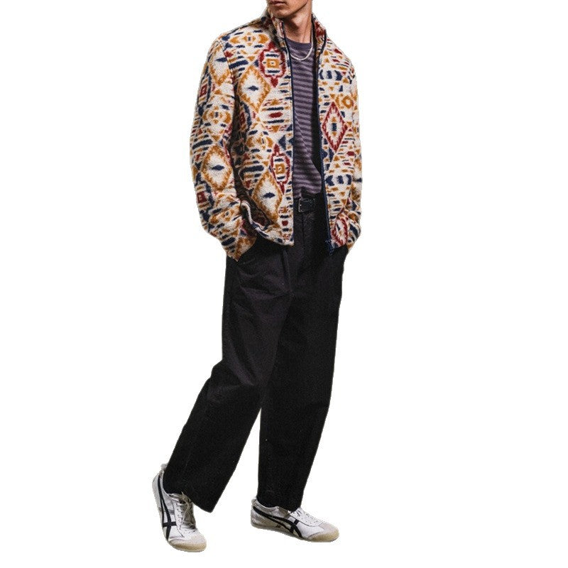 Herren Jacke Gemustert Stilvoll Modern Berlin