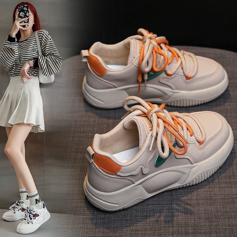 Damen Plateau Sneaker Atmungsaktiv Elastisch Modisch