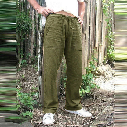 Herren Freizeithose Bequem mit Kordelzug und großen Taschen
