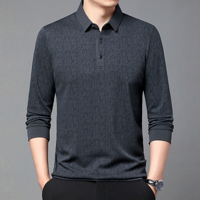 Herren Polohemd Modern Strukturdesign Komfortschnitt - BerlinGlamour