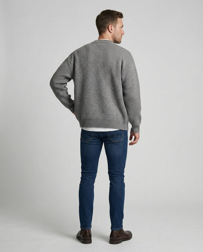 Karomuster Strickjacke Lagenlook Unisex