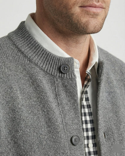 Karomuster Strickjacke Lagenlook Unisex