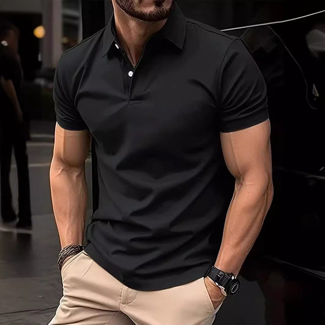 Herren Polohemd Slim Fit Atmungsaktiv Modern - BerlinGlamour