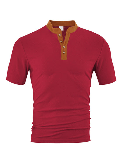 Herren Polohemd Elegantes Design Strukturiert Modern