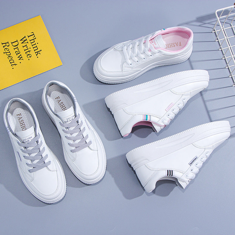 Damen Sneaker Bequem Sportlich Dicke Sohle Plattform Schuhe
