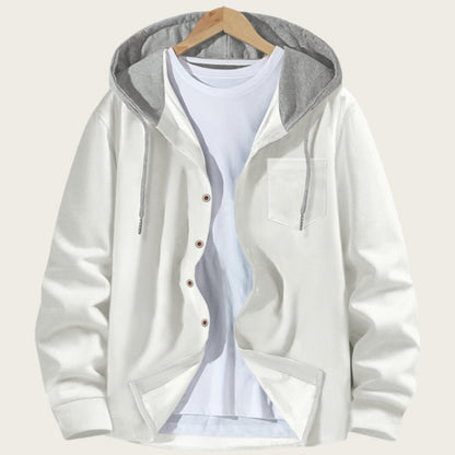 Herren Freizeitjacke Kapuzenjacke Mit Taschen