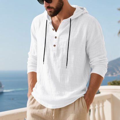 Herren Kapuzenshirt Weich Baumwolle Bequem Mit Taschen