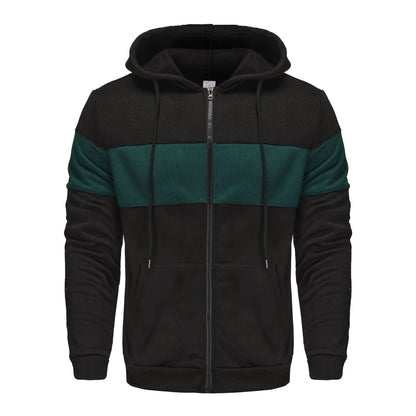 Herren Sportjacke Kapuzenjacke Atmungsaktiv Reißverschluss