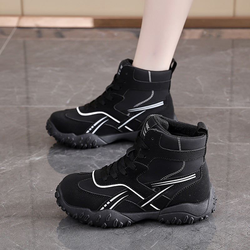Wanderschuhe Damen Outdoor Stiefel Rutschfest Atmungsaktiv