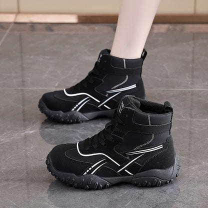 Wanderschuhe Damen Outdoor Stiefel Rutschfest Atmungsaktiv