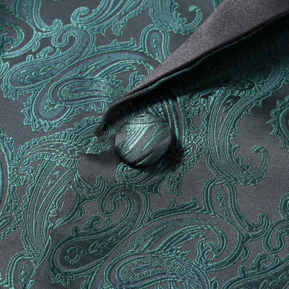 Herren Weste Elegant Paisley Muster Luxus Qualität