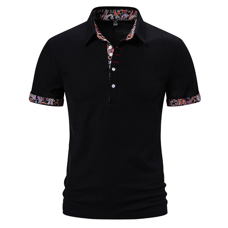Herren Poloshirt Modern Bunt Kragen Komfortschnitt