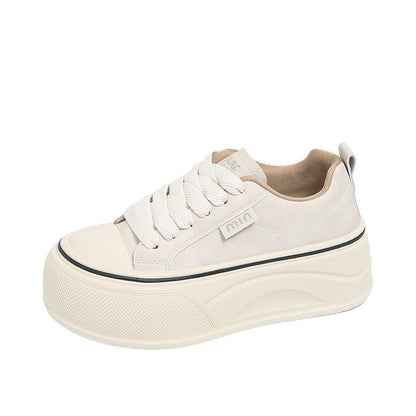 Damen Sneaker Plateau Bequem Elastisch
