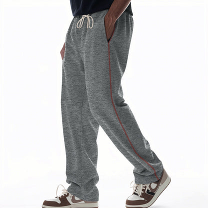 Bequeme Herren Jogginghose Reißverschluss Taschen Sportlich