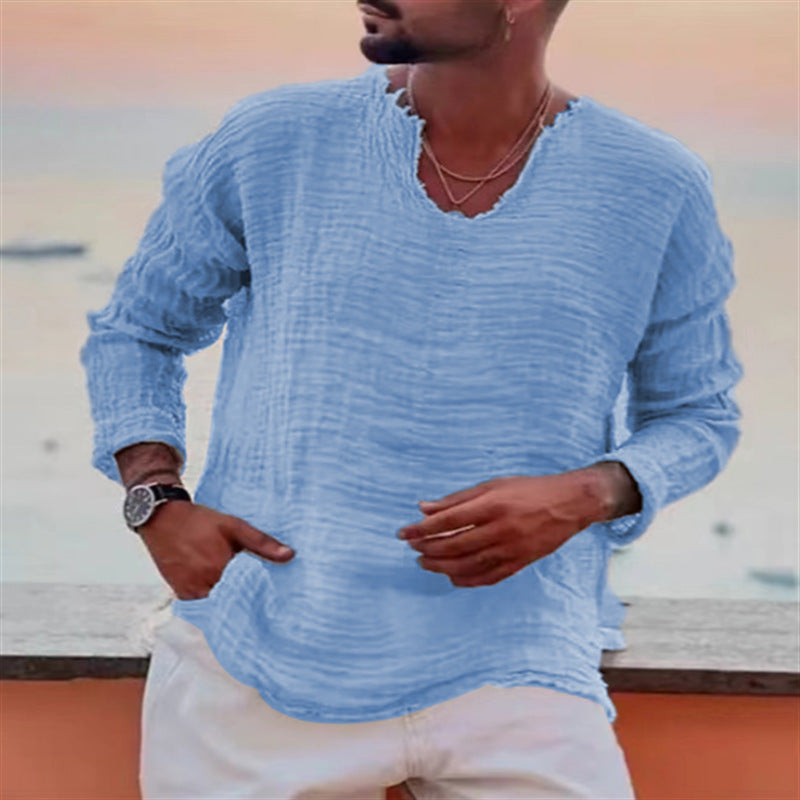 Leinenpullover Herren Leicht Sommer