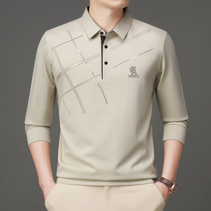 Herren Poloshirt Modern Grafikdruck Funktionstuch