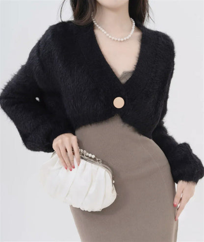 Weiche Strickjacke Damen Oversized Flauschig