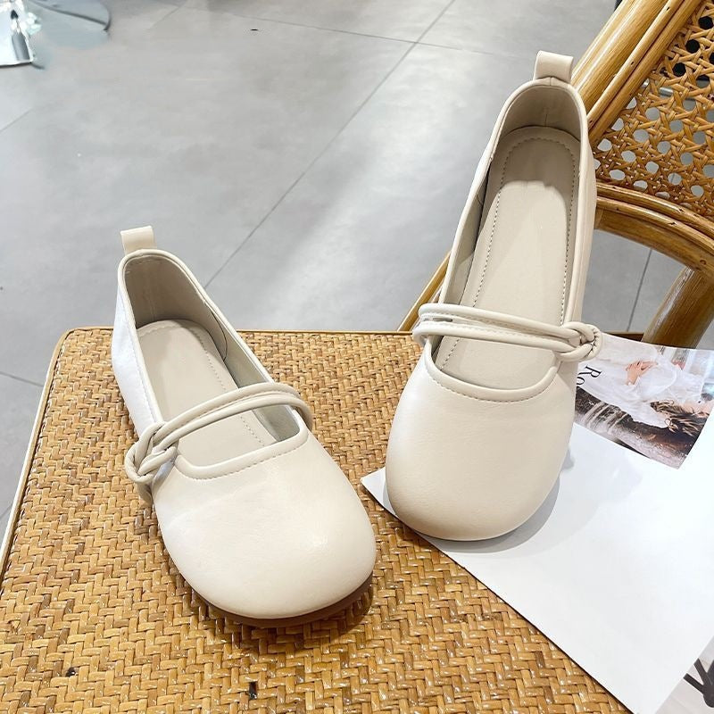 Damen Ballerinas Bequem mit Knotendesign Modern
