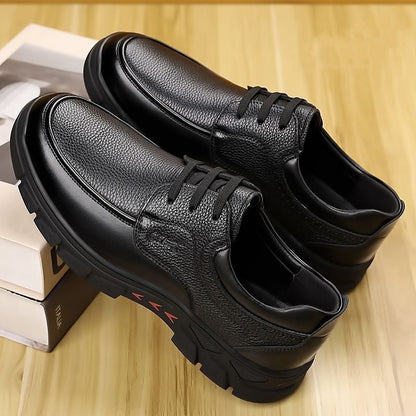 Damen Schnürschuhe Leder Modisch Hochwertig