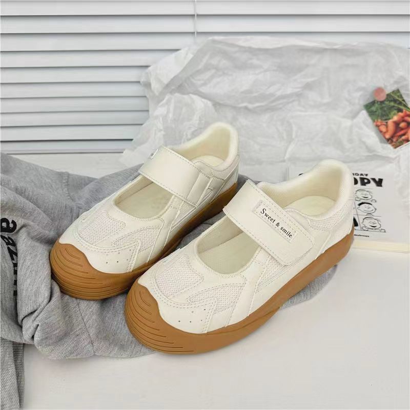Damen Sneaker Bequem Klettverschluss Atmungsaktiv Mesh