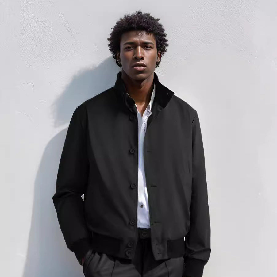 Herren Übergangsjacke Modern mit hohem Kragen