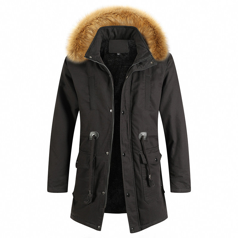 Herren Winterjacke Warm Isoliert Fleece Kapuze - BerlinGlamour